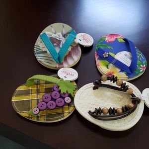 Sold out!  Cute wine glass coasters